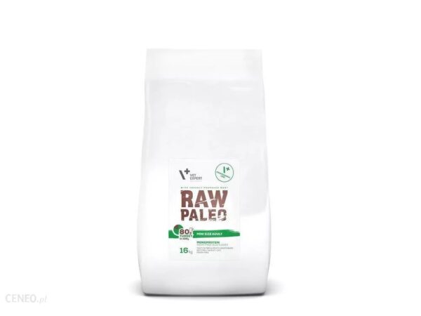 VetExpert Raw Paleo Adult Mini 16kg Premium getreidefreies Hundefutter, Alleinfuttermittel, Trockenfutter, Nassfutter, Hundebedarf, Hundenahrung, Hundeernährung